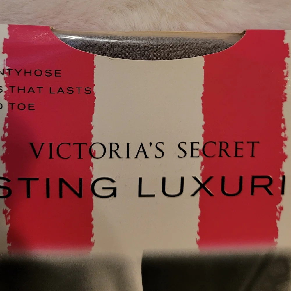 Victoria's Secret Lasting Luxuries Control Top Pantyhose Set of Two Size S New